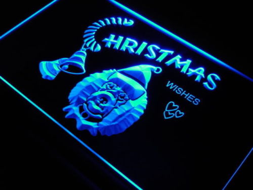Poodle dog Christmas Wish Decor Neon Light Sign